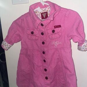 Guess Bright Pink Kids Jean‎ Jacket